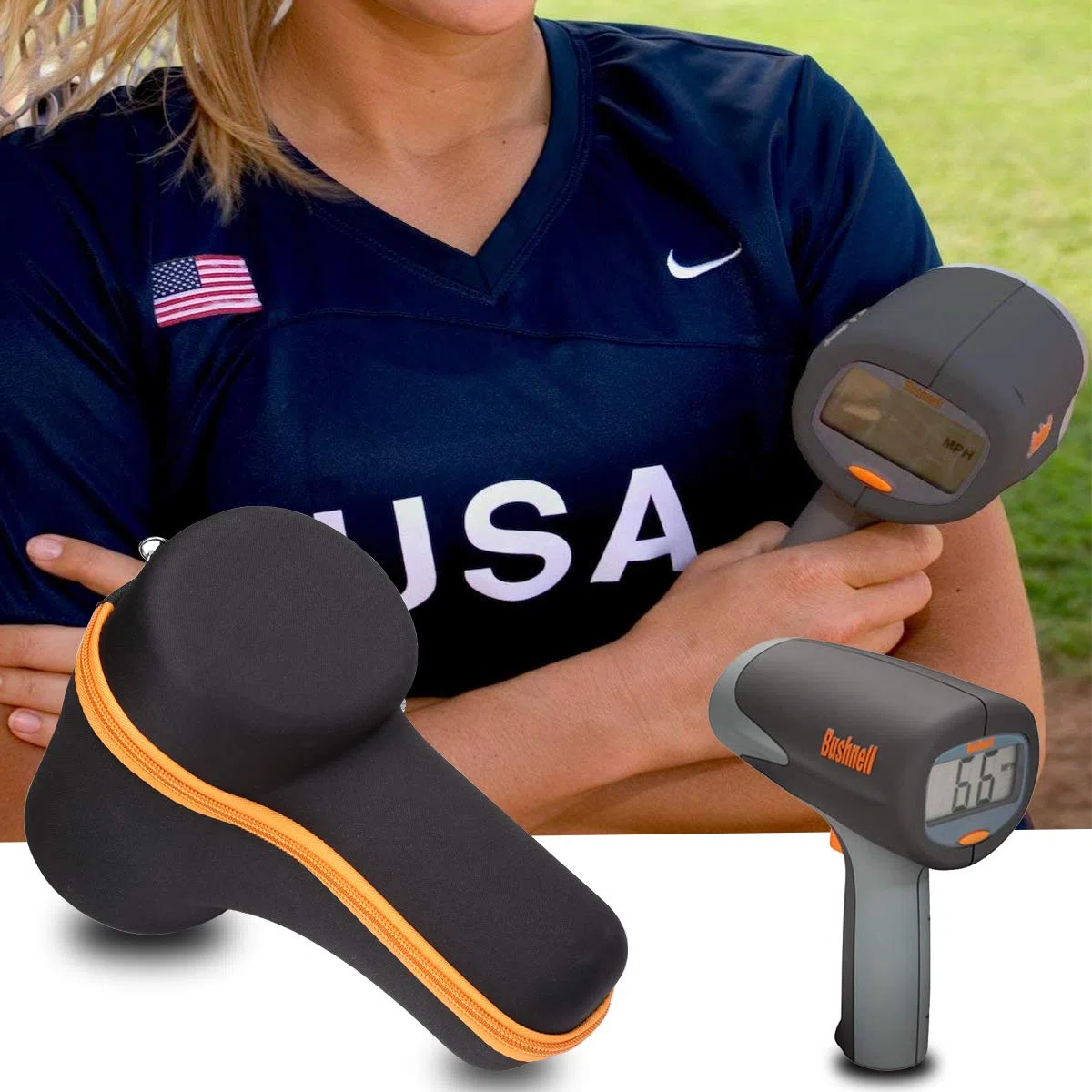 Aproca Duro Viajes Funda Bolso Caso para Bushnell Velocity Speed Gun
