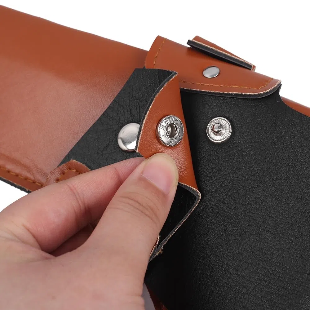 Funda para revólver, Funda para Pistola Western Cowboy, Funda de Cuero Ajustable con Bolsillo para Cartuchos para Caza al Aire Libre