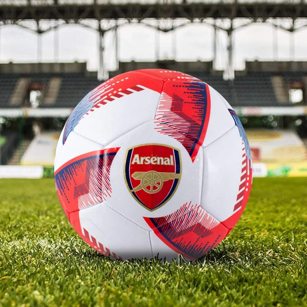 Hy-Pro Licencia Oficial del Arsenal F.C. Balón de fútbol, Talla 5, diseño Blitz, mercancía del Arsenal, Entrenamiento, Partido, Coleccionable para niños y Adultos