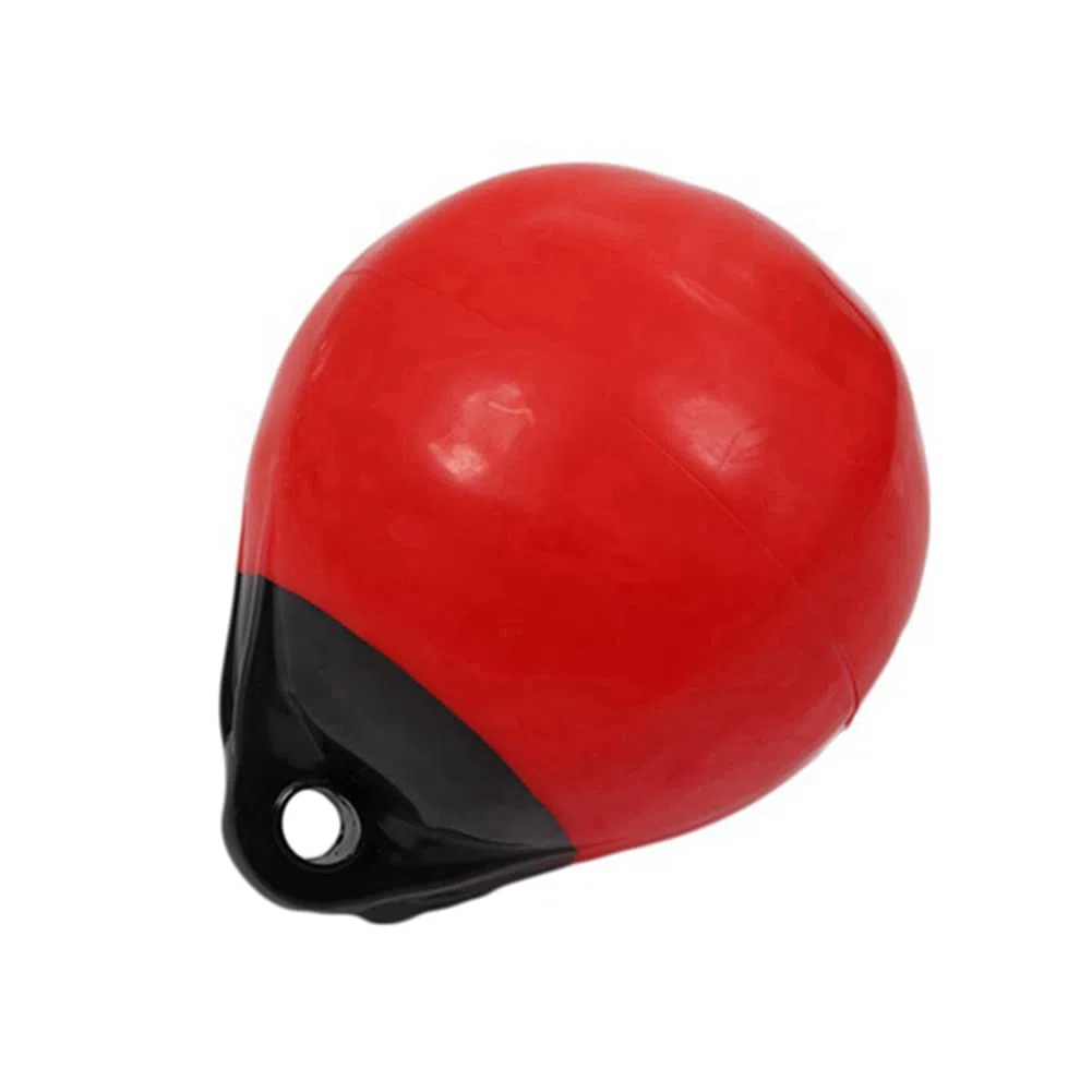 Bola de Defensa de de PVC de Alta Resistencia de Redonda Bola de Parachoques de Muelle Protección Inflable de Amarre Marina Roja