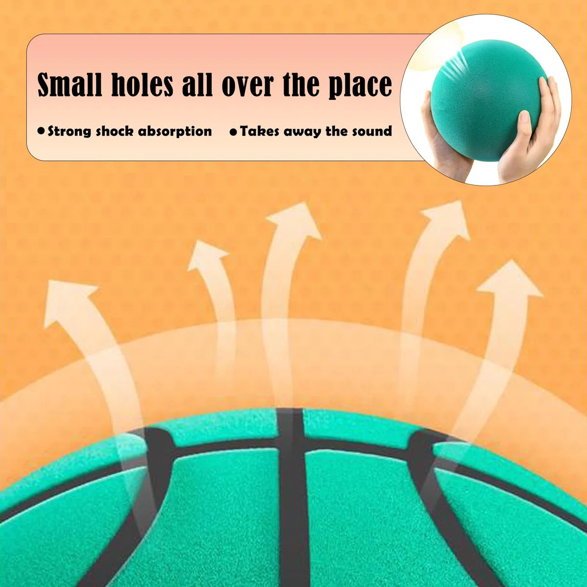 Juego De Aro Y Baloncesto Silencioso, Aro De Baloncesto Silencioso para Montar En La Pared para Interiores, Pelota De Esponja EláStica De Espuma para Ejercicios Y Actividades En El Hogar