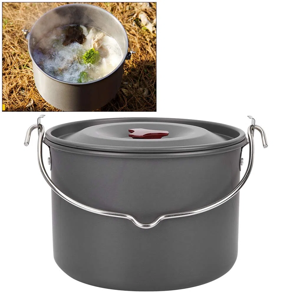 Fyearfly Olla antiadherente para cocinar al aire libre, ligera y duradera, fácil de limpiar