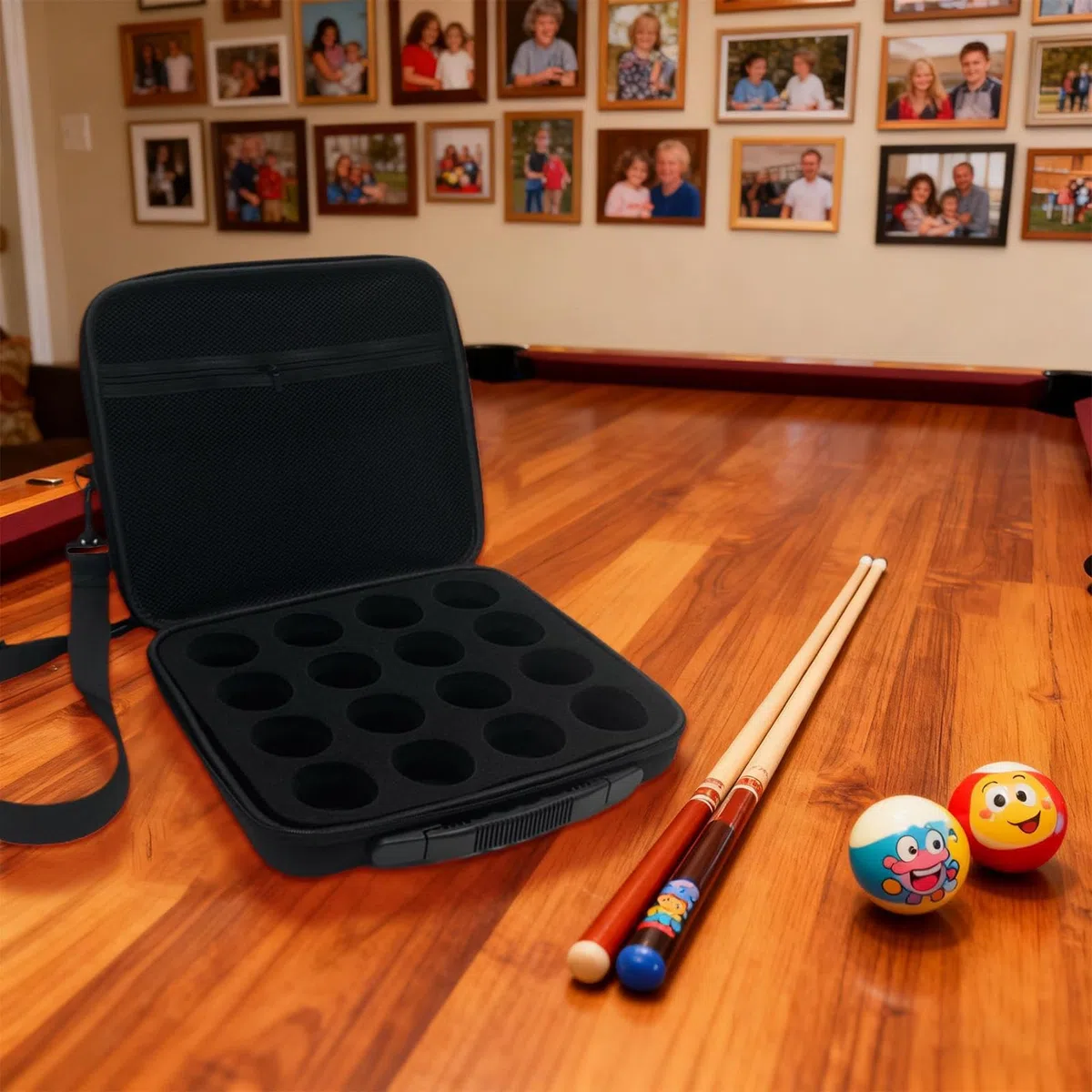 Soporte para Bolas De - Cajas Organizadoras Portátiles para Bolas de,Caja de Transporte para con Asa y Correa de Hombro | para Entretenimiento en Hogar Noche de Juegos Competición