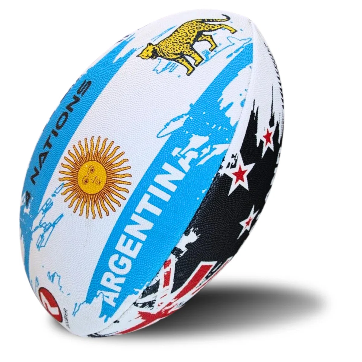 Balón de Entrenamiento para Rugby - Talla 5 Training – Alta Gama - Entrenamiento y Juego - Categorías Masculinas y Equipos Senior – 4 Naciones