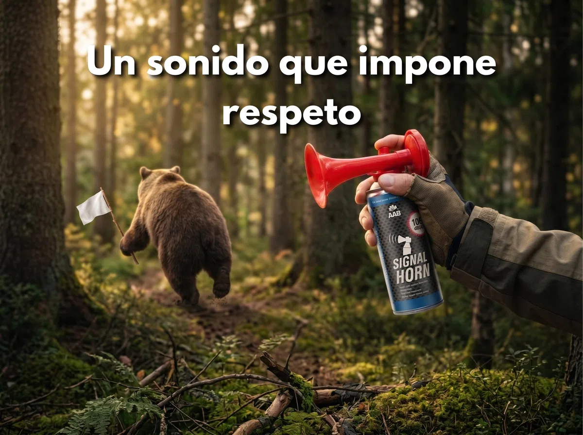 AABCOOLING 1X Signal Horn 106 dB(A)- hasta 120 señales, para el Campeonato Europeo de Europa, Fanfarria de Gas Muy Fuerte, Bocina Aire Comprimido, Trompeta Bocina, Trompetas de Futbol