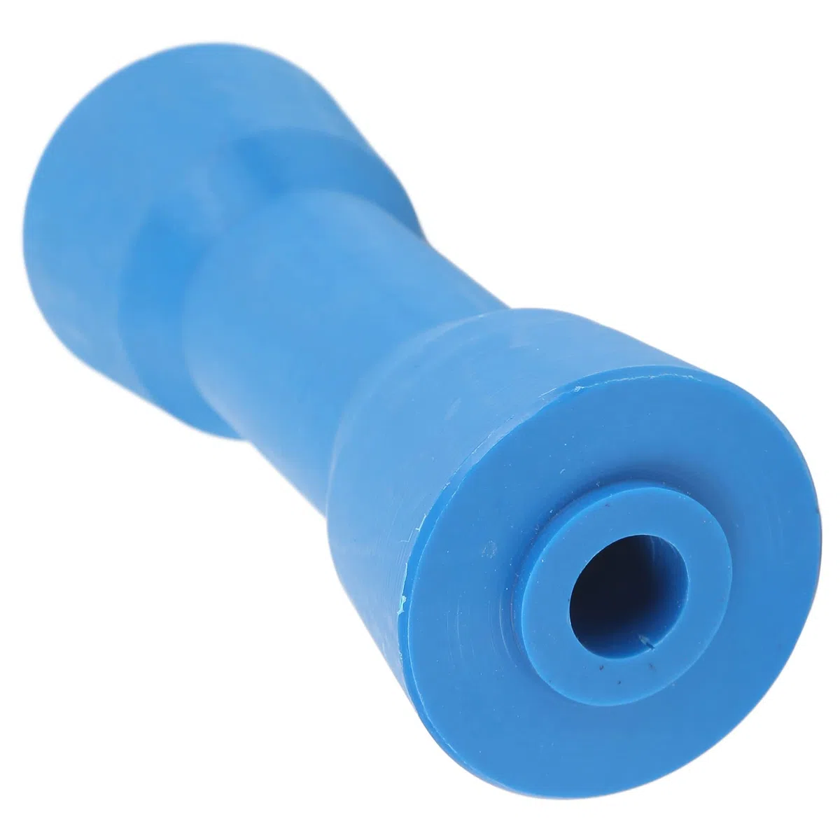 Rodillo de Quilla Marina de PVC Azul de 160 Mm, Autocentrante con Ranuras Integradas, Alta Resistencia, Duradero, Resistente Al Calor para Remolque y Barco