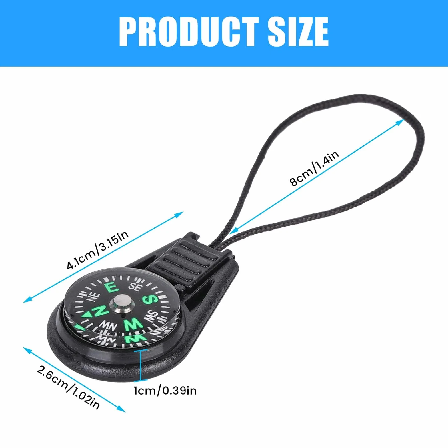 36 Piezas Brújula Mini Multicolor – Brújulas de Orientación para Exteriores – Brújula Niños y Brújula Supervivencia con Cuerda – Brújulas Portátiles para Camping y Senderismo