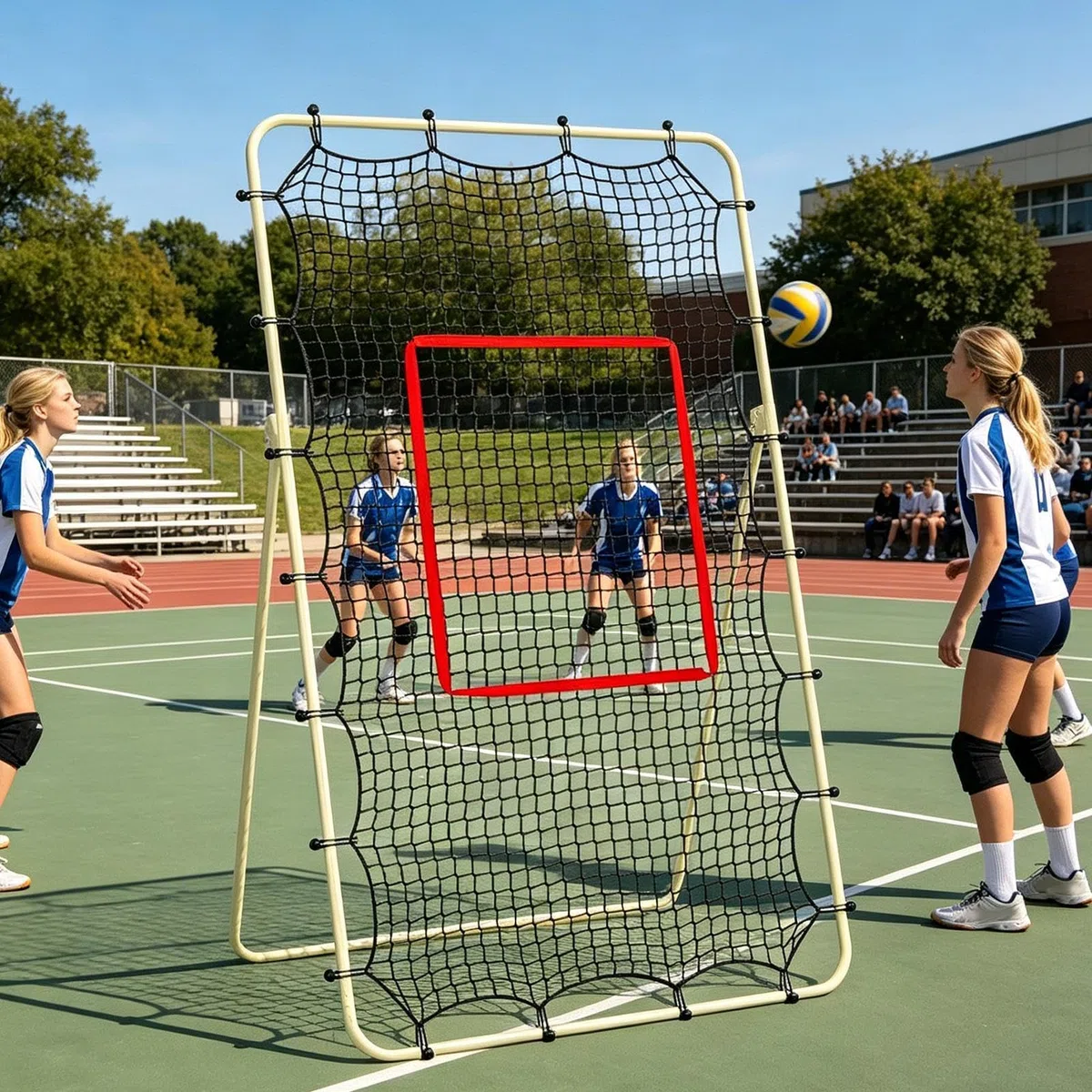 Red de Rebote de Voleibol | Equipo de Entrenamiento Resistente de 2,1 x 1,2 m - Entrenador Rebotador Voleibol,para Exterior Patio Playa Hogar Escuela Parque