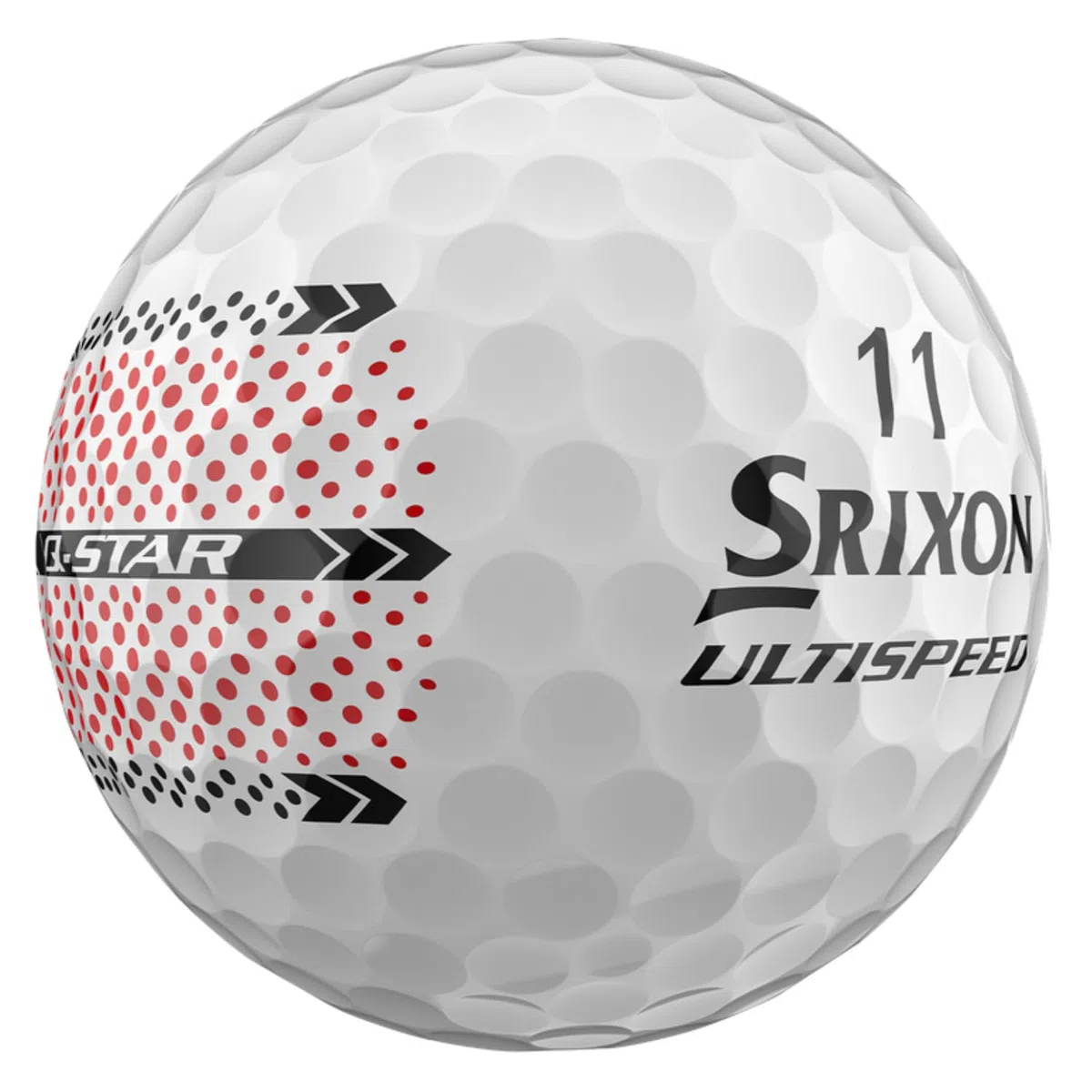 Srixon Q-Star Ultispeed - Pelotas de golf con ayuda de alineación de pista