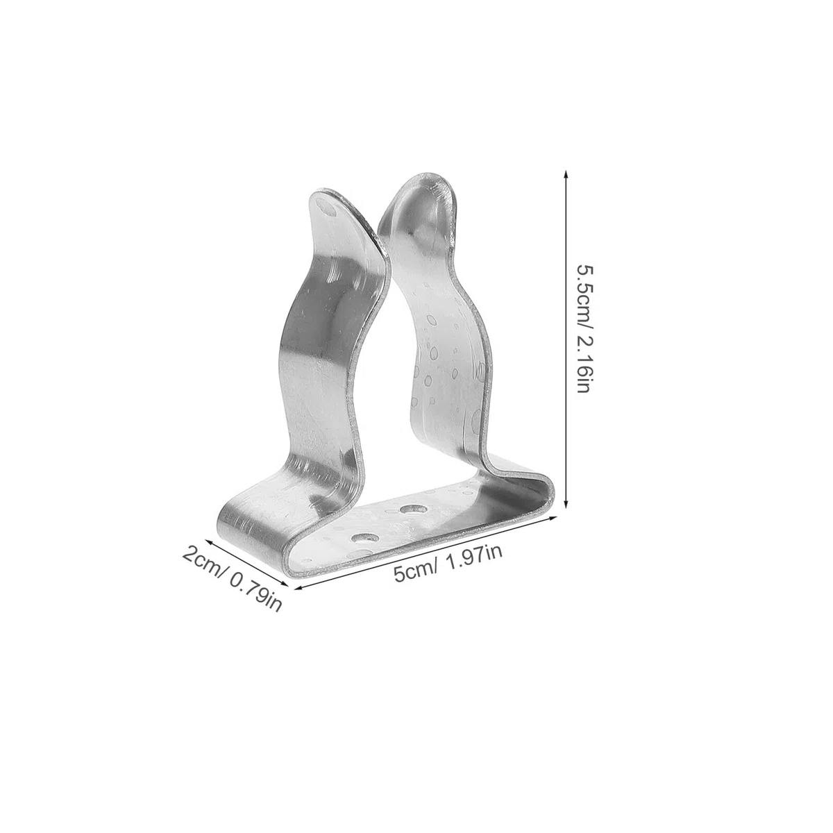 HANABASS Clips de Resorte de Acero Inoxidable para Cañas de Pescar y Paletas, 4 Piezas, Organizador Seguro y Resistente para Barco y Kayak