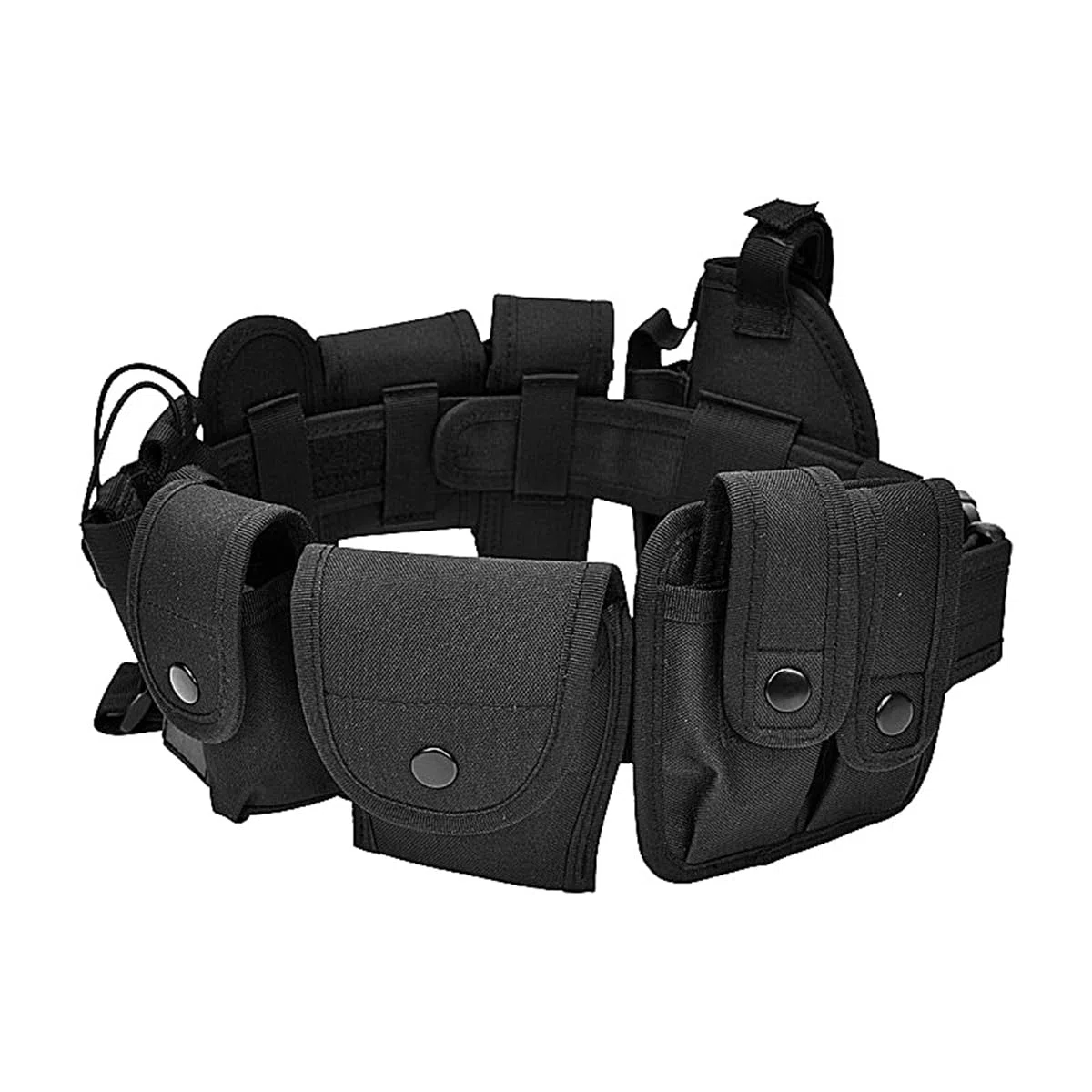 Cinturón táctico Cinturón de Servicio policial con Bolsa para cinturón táctico Bolsa para antorcha Componentes Funda para aplicación de la Ley Seguridad Caza