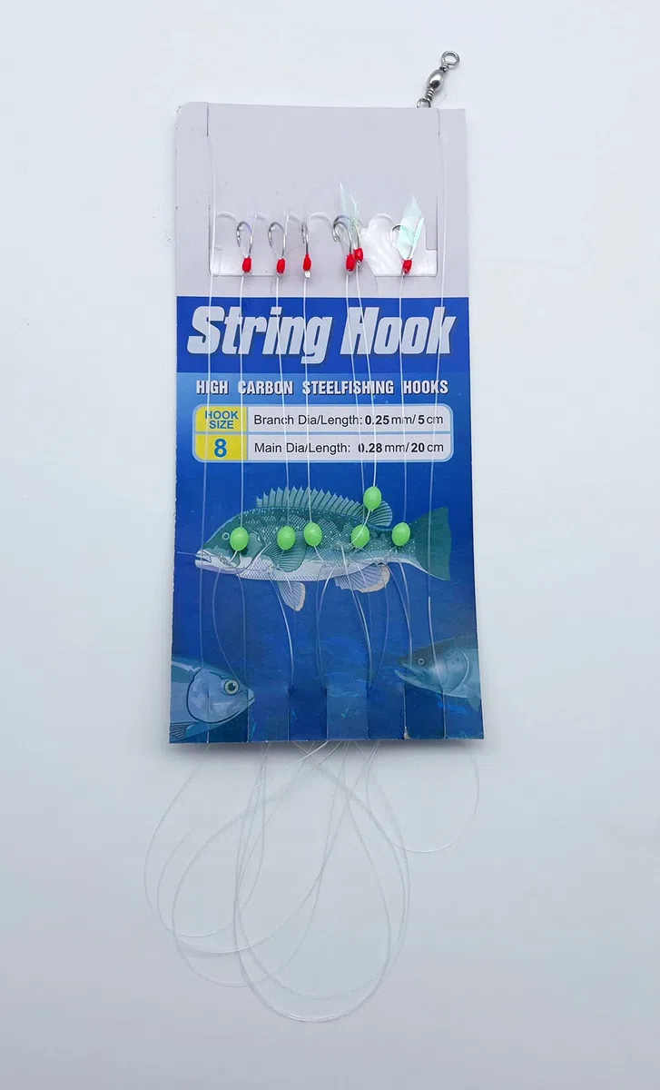 FedMois Plumas de Pesca Sabiki con Diferentes Tallas para Pesca Pack de 22