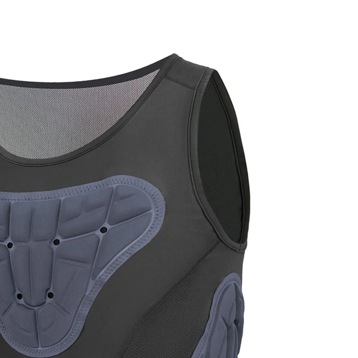 Chaleco acolchado para hombre, chaleco protector de costillas para entrenamiento, sin mangas, protección de pecho para patineta, rugby, baloncesto