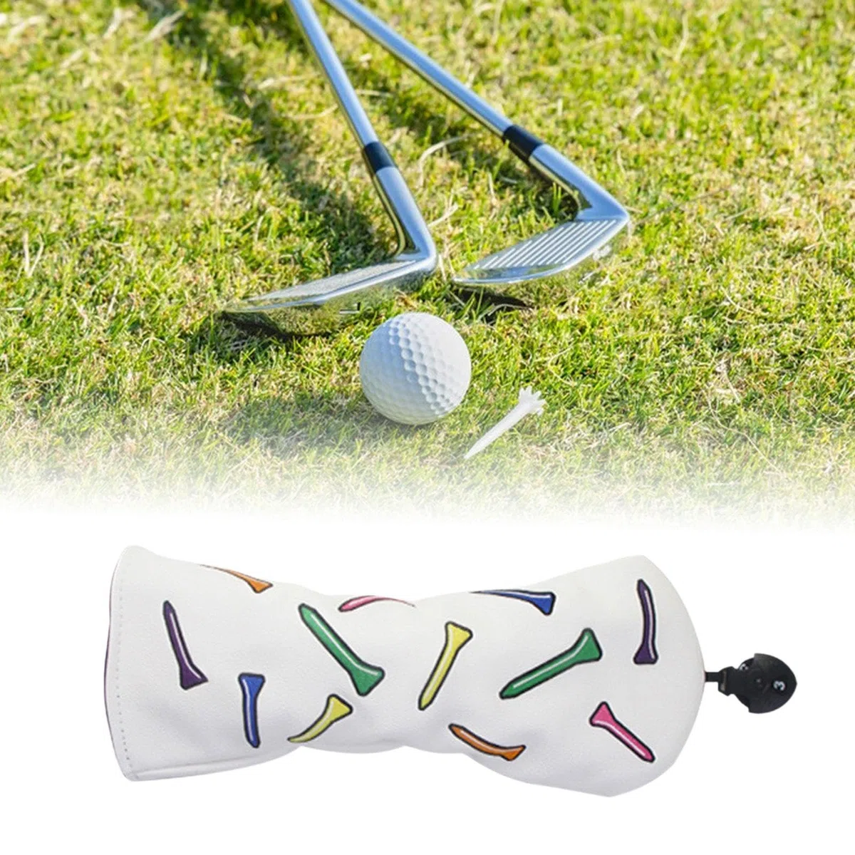 Qianly Funda de Madera para Proteger Palos de Golf