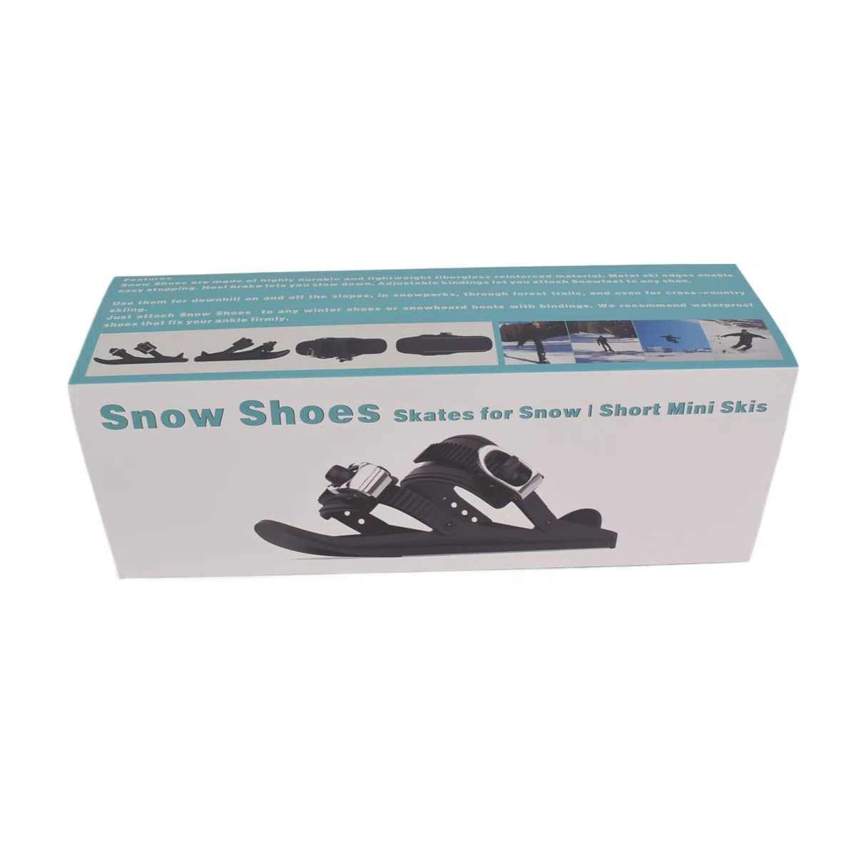 Patines de Esquí - Zapatos Cortos de Patinaje sobre Nieve para Exterior en Invierno - Calzado Invernal Transpirable para Climas Fríos Práctica Viajes Hombres Adultos Principiantes Deportes