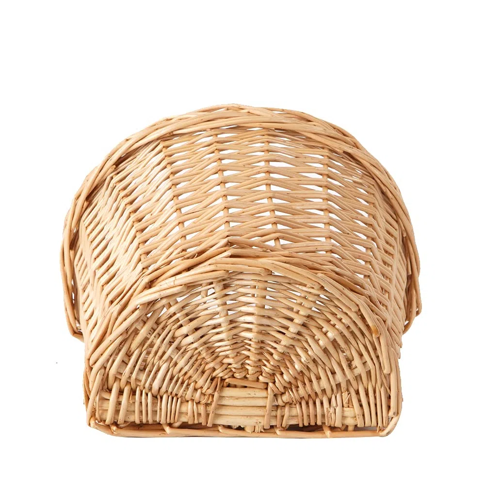 Cesta de Mimbre para Niñas con Correas Ajustables para Bicicletas de 12 14 16 Pulgadas, Scooter, Triciclo