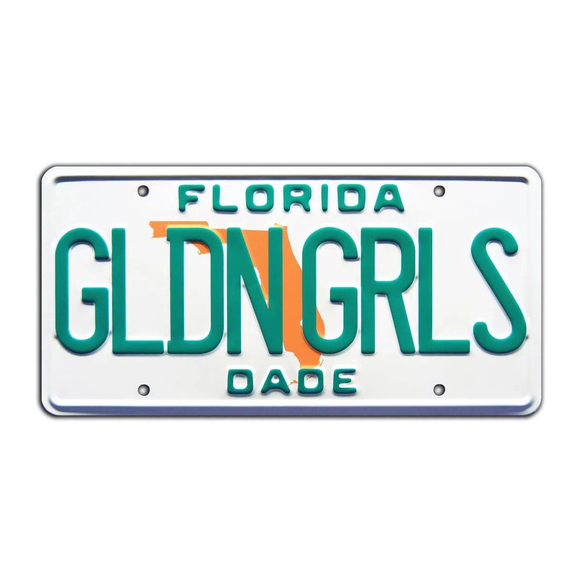 The Golden Girls | Florida | Placa de matrícula con sello de metal