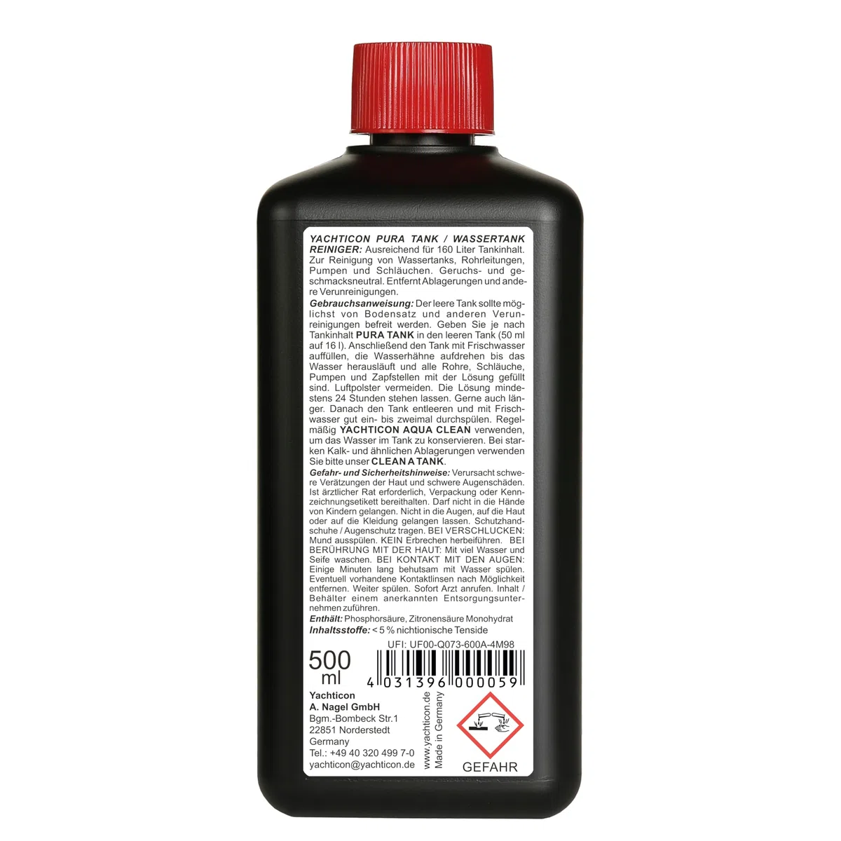 YACHTICON Osculati 52.191.00 - Disinfectant Pura Tank 500 ml