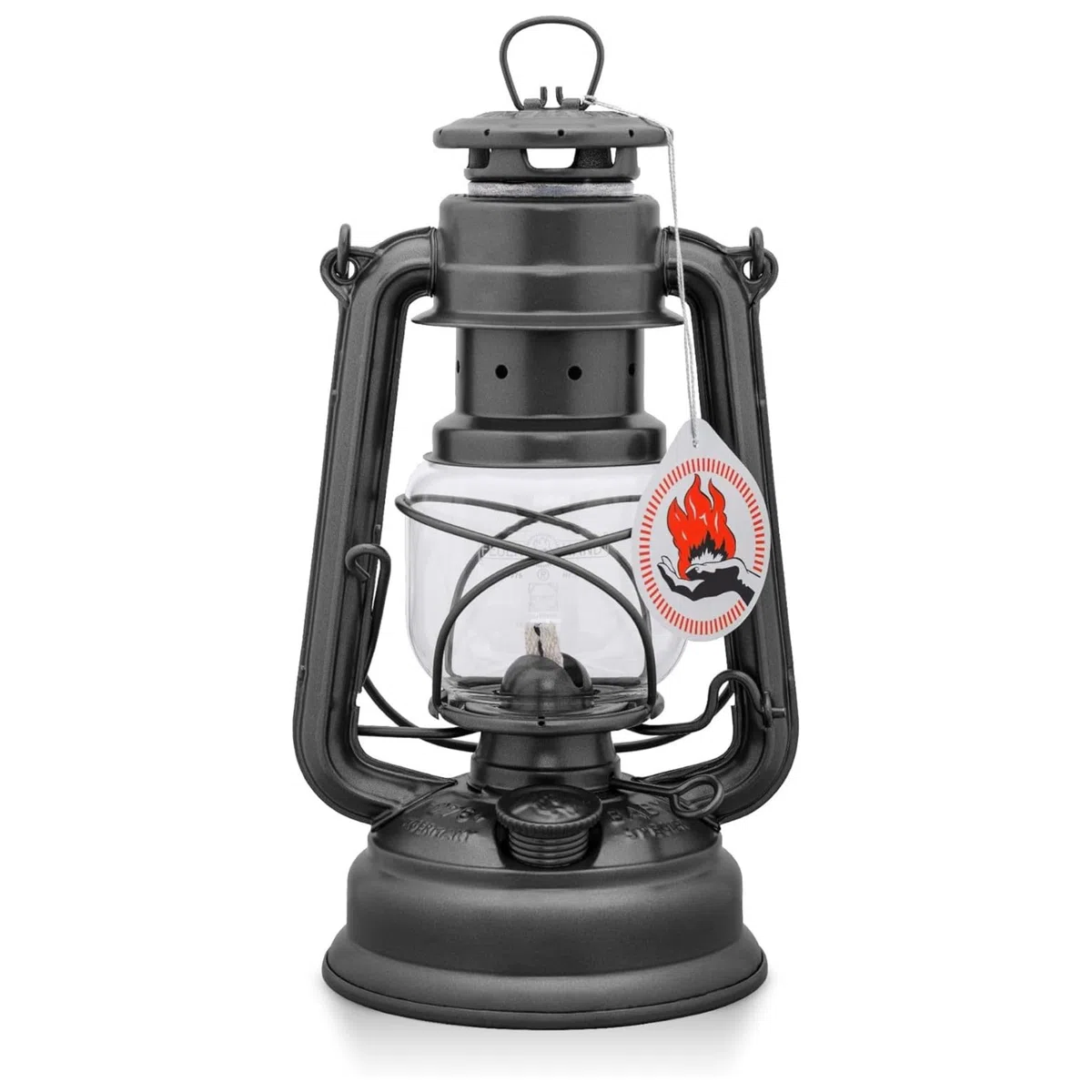 Feuerhand 276 - Farol de aceite para huracanes para exteriores, fabricado en Alemania desde 1893, lámpara de parafina con acero galvanizado, queroseno resistente al óxido, tanque de 300 ml, combustión