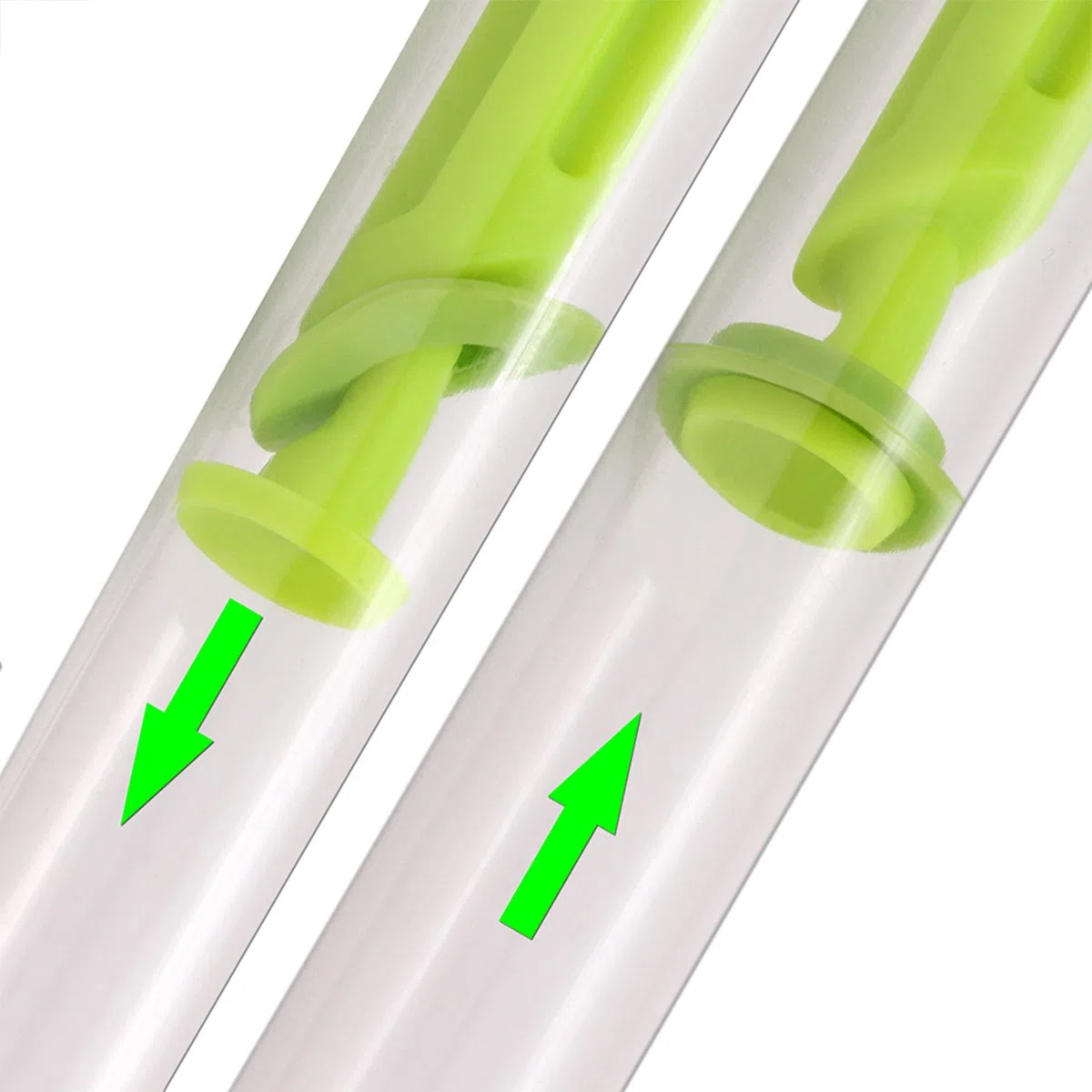 Exaltar Paintball barril limpieza Swab/rasqueta – 50 Cal, Color Lima
