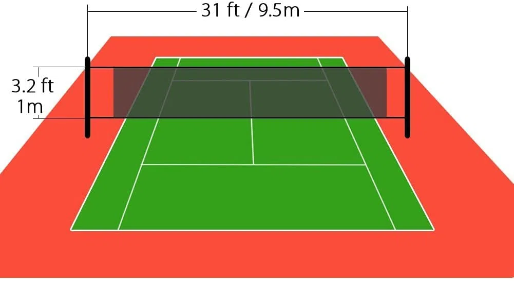 Red De Voleibol Red para Voleibol Olympic 9,5 x 1 m