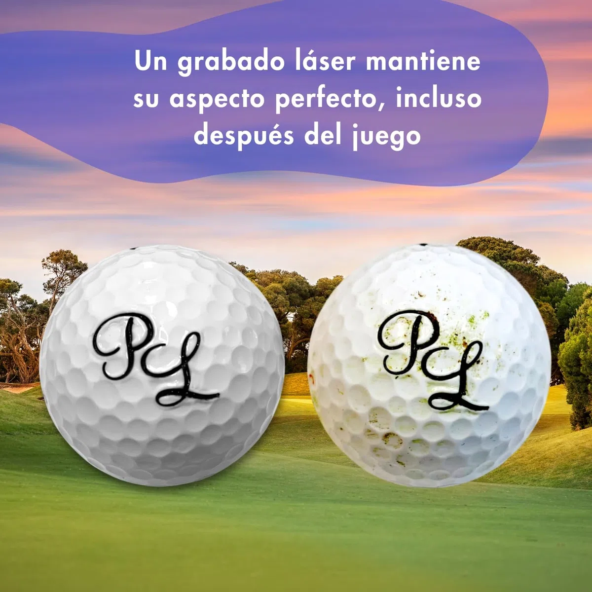 Bolas de Golf Wilson Ultra Personalizadas con Iniciales - Grabado Láser para Golfistas - Elige 3, 6, 10 o 50 Pelotas con el Mismo Grabado Amantes del Golf