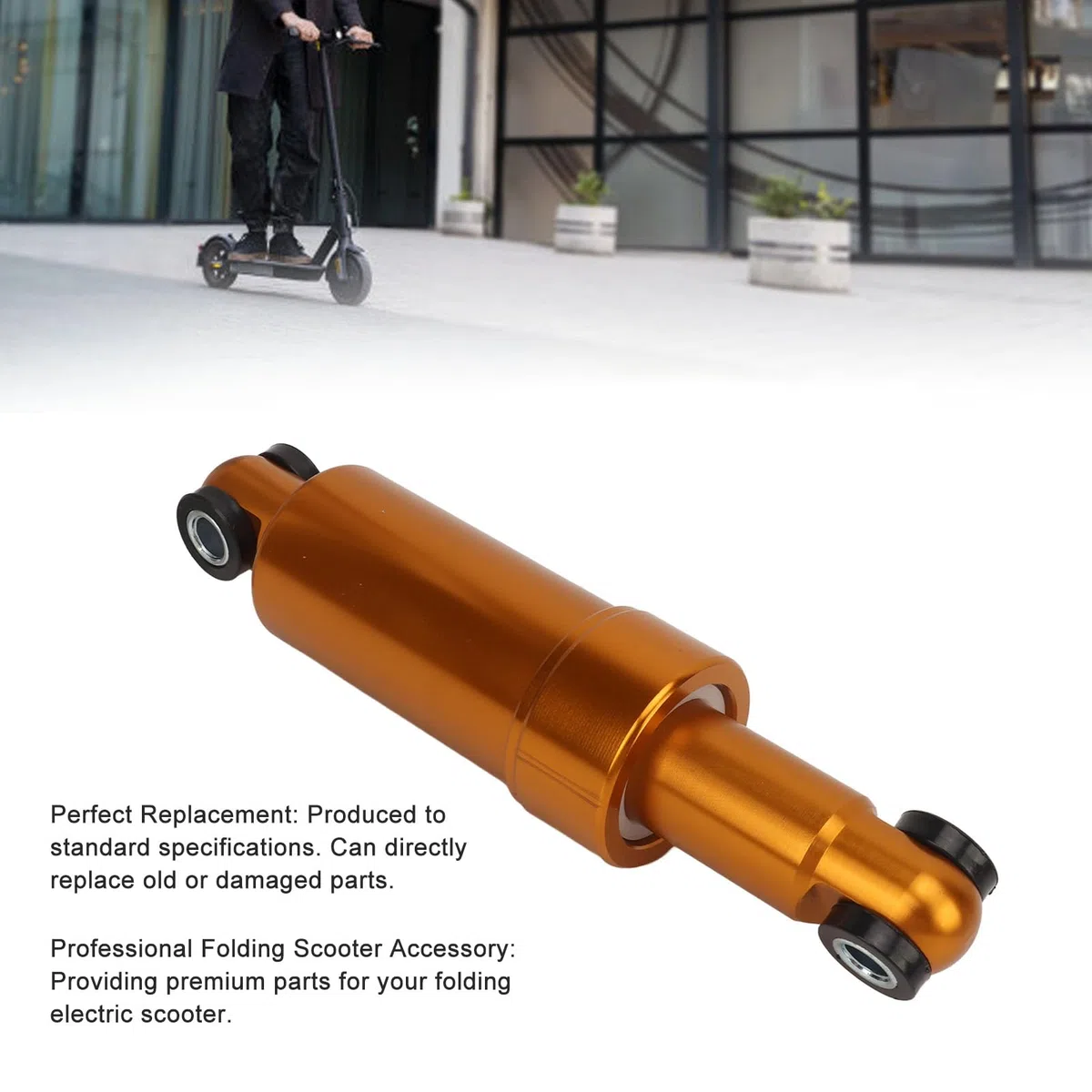 Amortiguador de Bicicleta eléctrica, Amortiguador Trasero de Scooter de 150 mm Amortiguador de Aluminio de 750 LB para Bicicletas eléctricas de Scooter Plegables