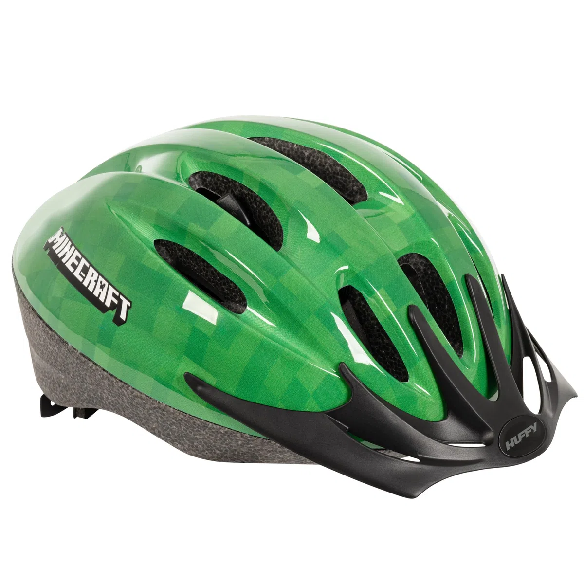 Minecraft Casco de Bicicleta para niños 3+, Verde, Talla única