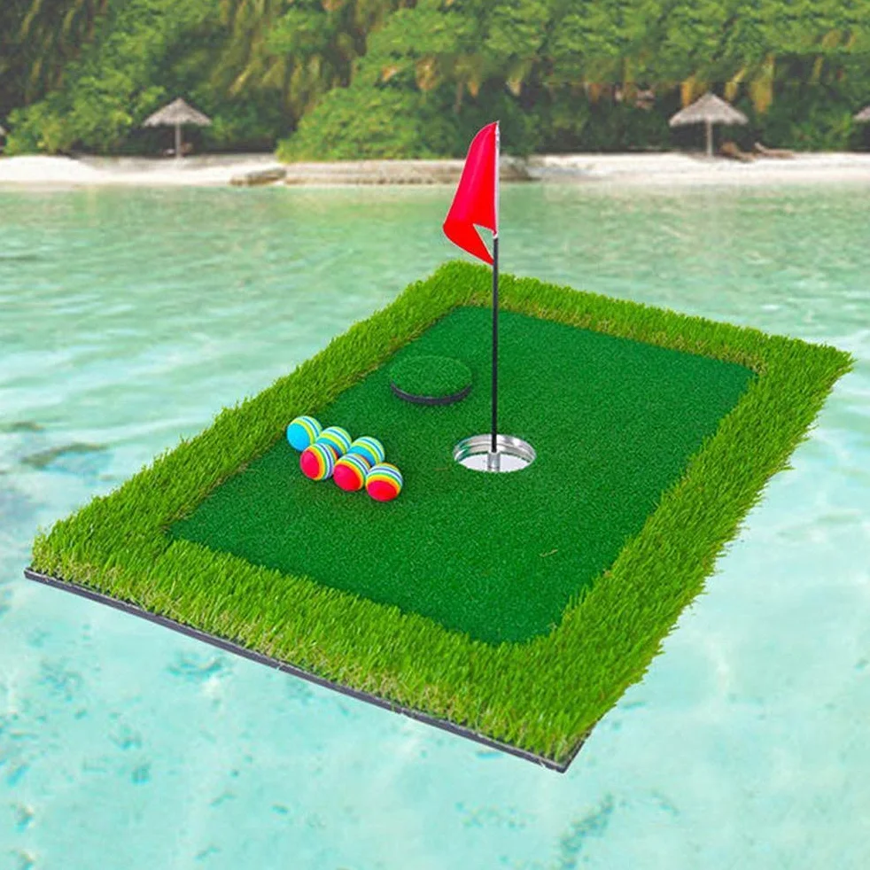 Green de Golf Flotante para Piscina, Green de Astillado Flotante, Green Flotante para Piscina Juego de Patio Trasero Al Aire Libre Summer Pool Yard Juego de Verde Flotante