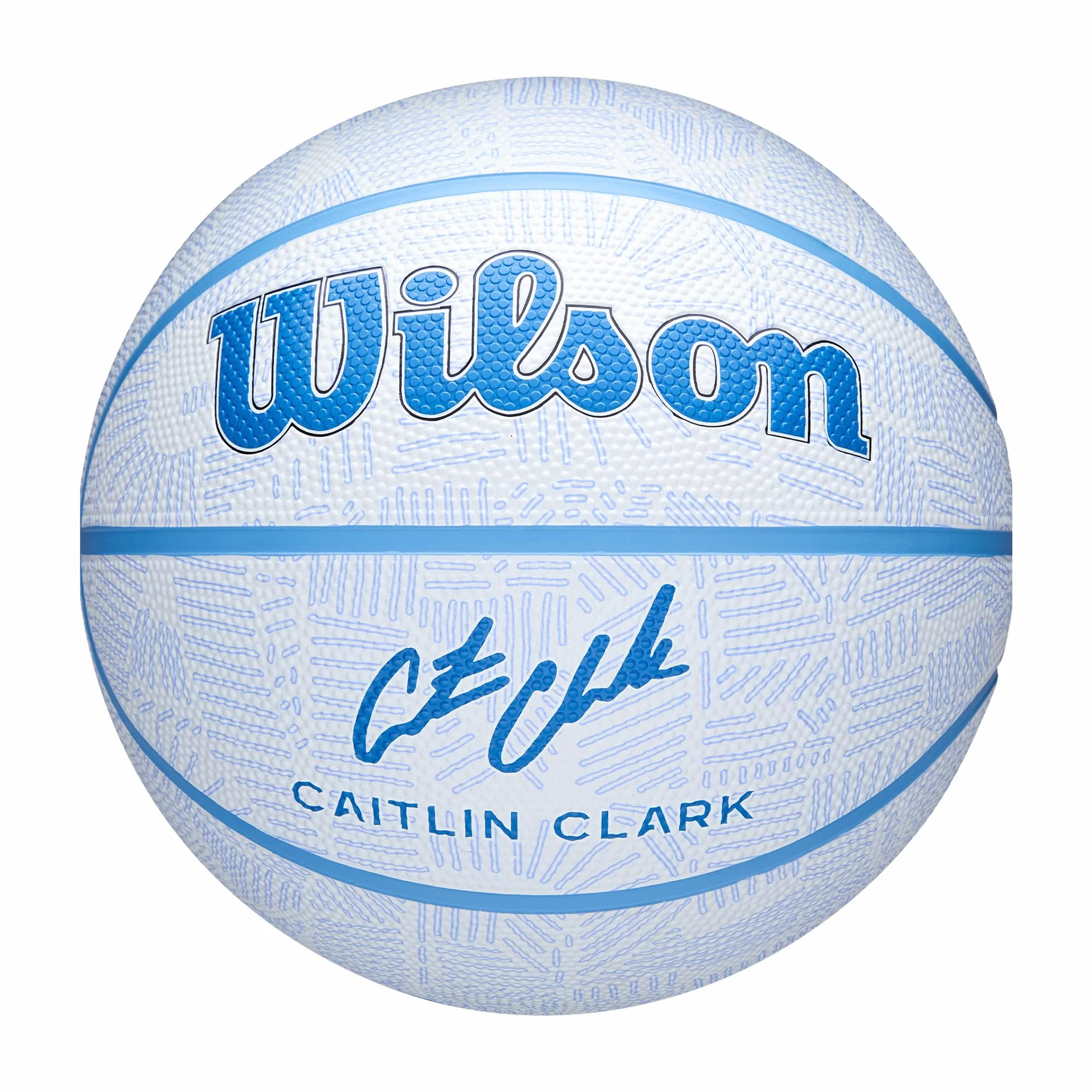 Wilson Balón de Baloncesto Caitlin Clark Envision, Azul, Tamaño 6