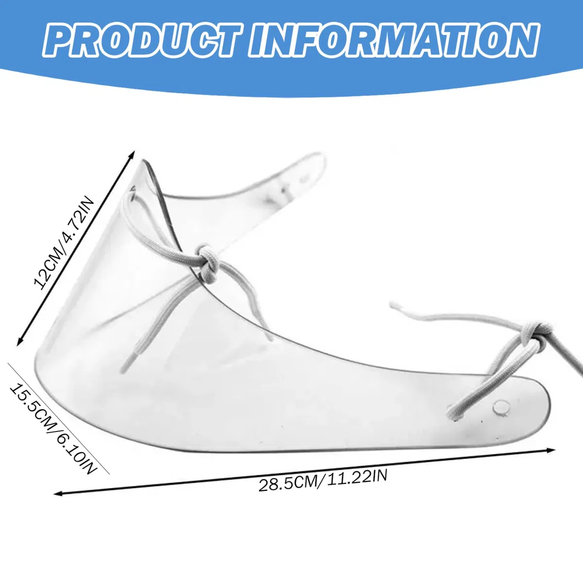 Guardia de Cuello de Portero de Hockey, Portero Transparente de Garganta Protector Anti-Fog/Anti-Scratch Hockey sobre el Portero de protección de protección contra el Cuello del Cuello