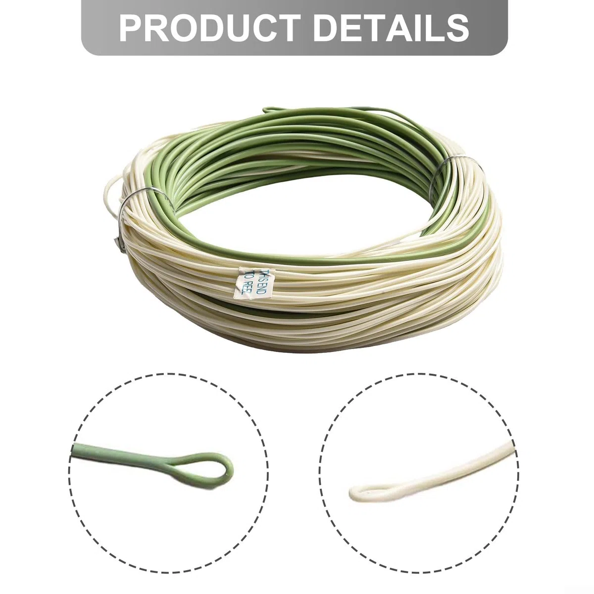 Sea Main Line Outbound - Línea de pesca con mosca corta de nailon de 100 pies diseñada para pesca en agua salada con opciones WF6F a WF10F