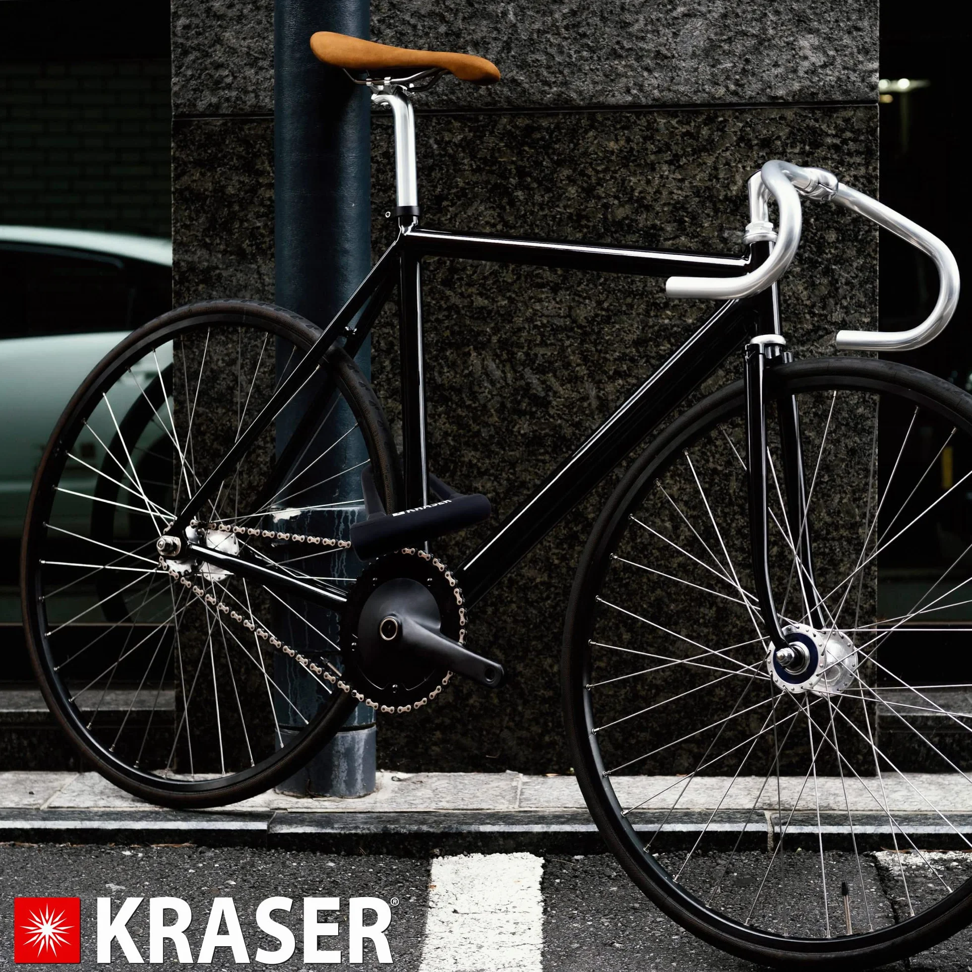 KRASER KR65145B Candado Bicicleta U, Alta Resistencia, Compacto + Cable 120cm Más Seguro y Páctico, Horquilla ø16 Acero de Doble Bloqueo, Soporte Fácil Transporte, Antirrobo Universal Bici Patinete