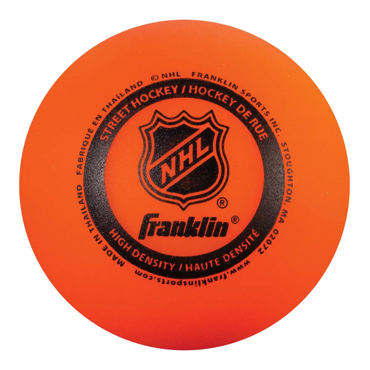Franklin Sports NHL - Pelota de Hockey de Alta Densidad para Calle, Paquete de 3