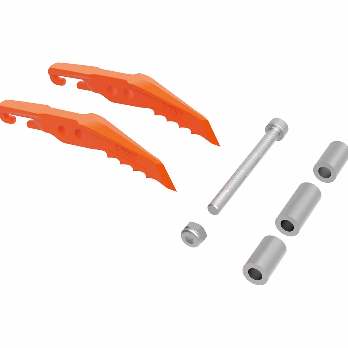 PETZL Frontalzackenkit, Lynx Juego De Llaves Frontales Unisex Adulto, Naranja (Orange), Talla Única