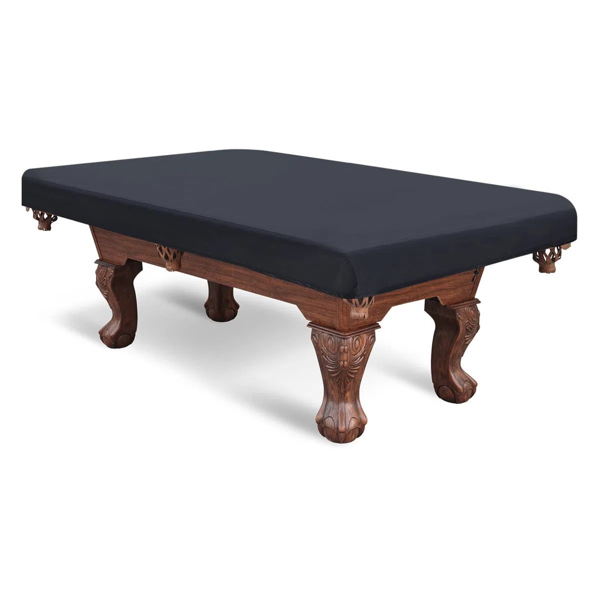 PATIKIL 7 Pies Billar Pool Mesa Cubierta, Impermeable Exterior Interior 420D Poliéster Polvo Prueba Billar Mesa Protección para Billar Mesa, Negro