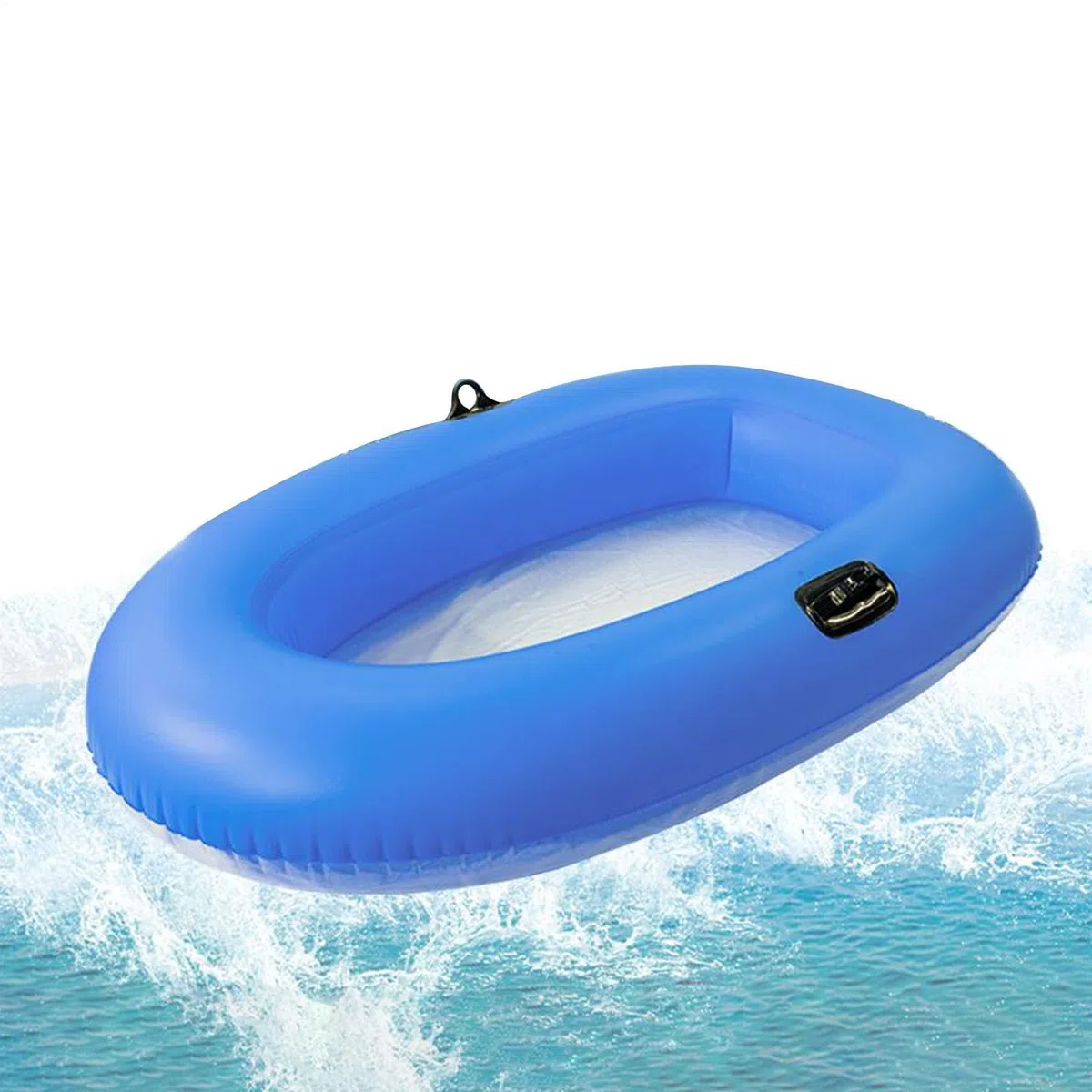 Barco Hinchable para Piscina,Balsa Inflable con Fondo Transparente - Barca para Lago De 160 X 110 Cm para Niños Y Adultos para Relajarse Flotar Nadar Y Remar con Capacidad De 80 Kg