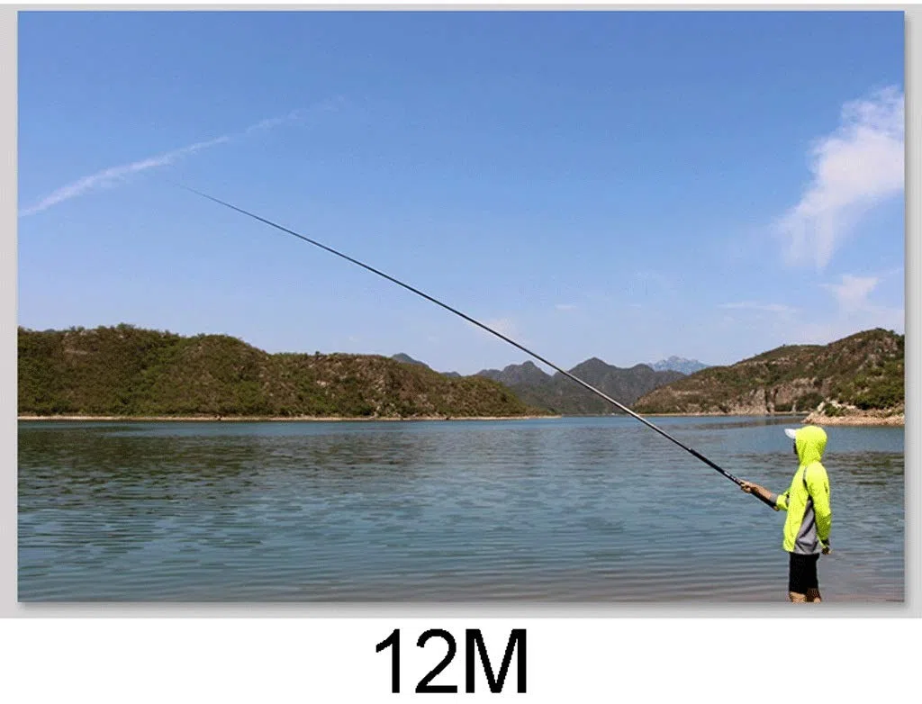 Carbon 8 m 9 m 10 m 11 m 12 m 13 m Power Hand Pole Rod ultra duro Super ligero telescópico varilla stick reemplazo 06.05 (tamaño: 12 m)