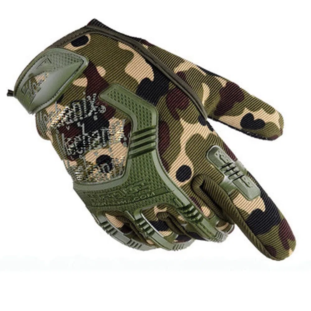 Guantes Militares para Hombres al Aire Libre Guantes Protectores tácticos de Dedo Completo para Hombres Road Racing Riding