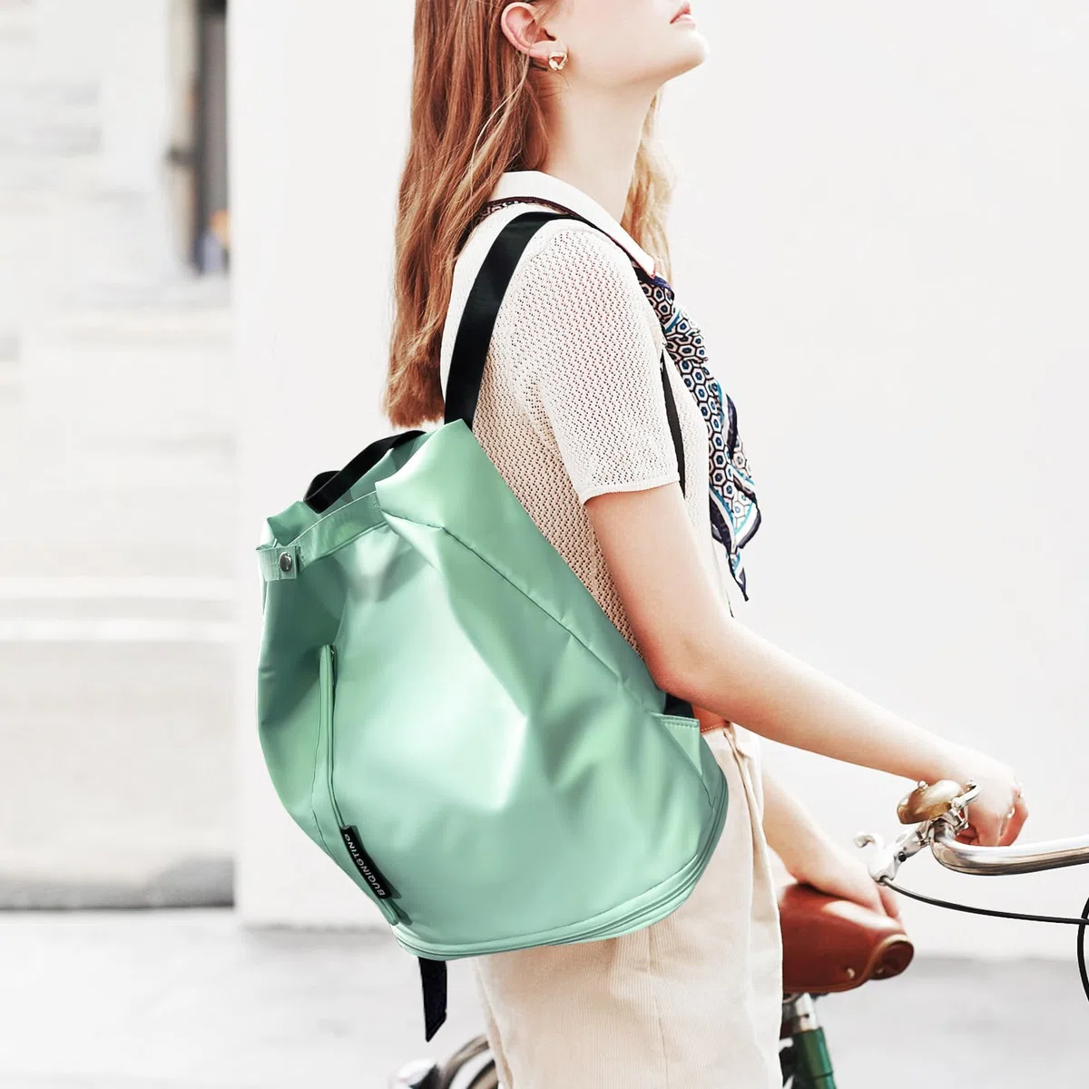 Mochila Deportiva Mujer Hombre Bolsa Viaje Impermeable Mochila Playa con Compartimento Zapatos/Bolsillo Húmedo Ajustable Casual Ligera Pequeña Bolsa Natación para Gimnasio Compras Fitness,Verde