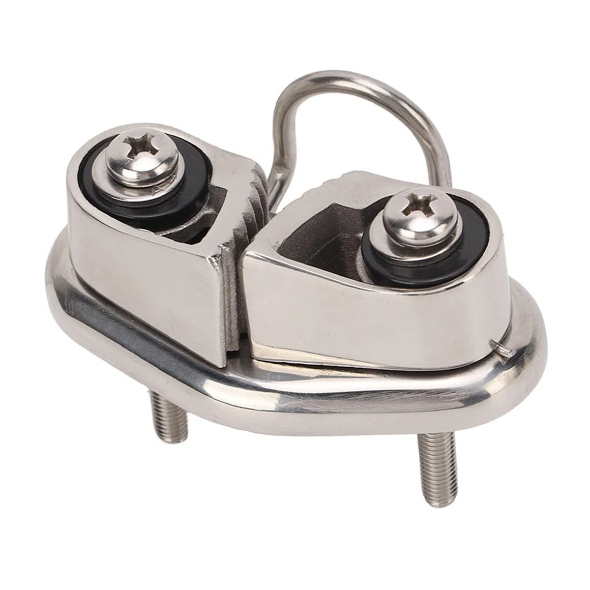 Dioche Cornamusa para Leva de Barco de Cuerda de 1/2" con Anillo Guía de Alambre - Espejo de Acero Inoxidable 316 Pulido para Cuerda de 10 Mm - Equipo Profesional para Velero/Pilates