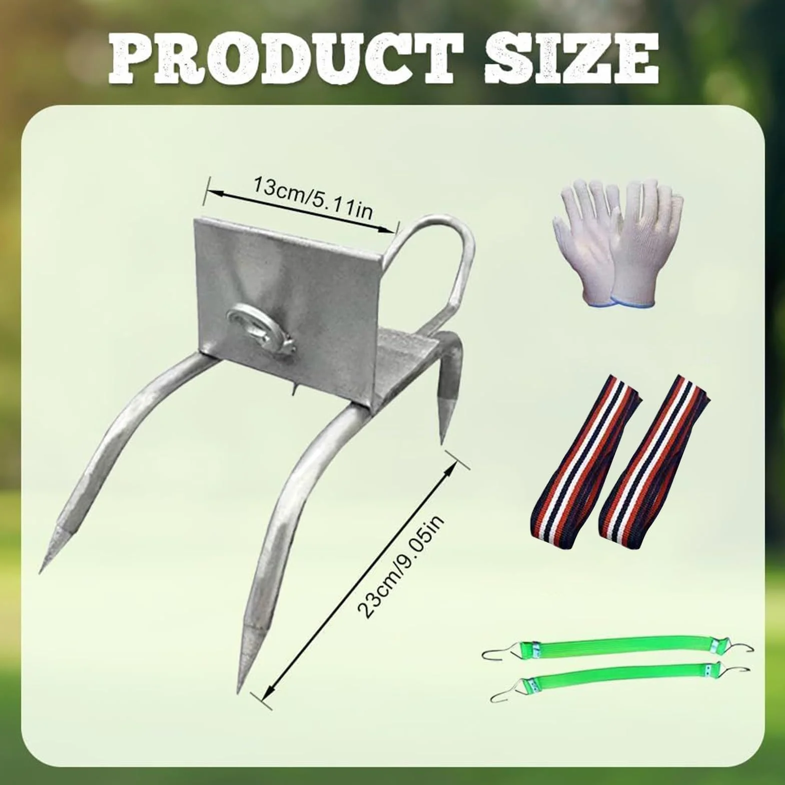 Pinchos para trepar árboles, Equipo de Escalada de árboles, Zapatos para Garras de Gato, Equipo Antideslizante portátil para podadores de árboles