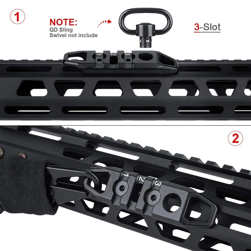 3pcs Compatible con Aluminio M-Lok/Keymod Picatinny Rail 3-Slot 7-Slot 11-Slot M-LOK/Keymod Picatinny Rail Sección Accesorios para el Sistema M-LOK/Keymod