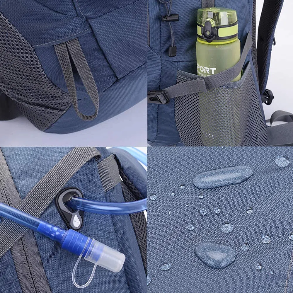 Bseash Mochila de Senderismo Ligera y Resistente al Agua, 40L, para Deportes al Aire Libre, Viajes, para Ciclismo, esquí, Turismo