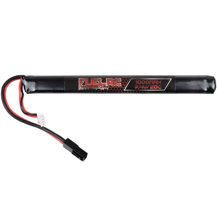 Batería Li-Po 7.4V x 1000MAH 20C Extra Fina | para Armas de Airsoft y Coches, Barcos o helicopteros radiocontrol RC