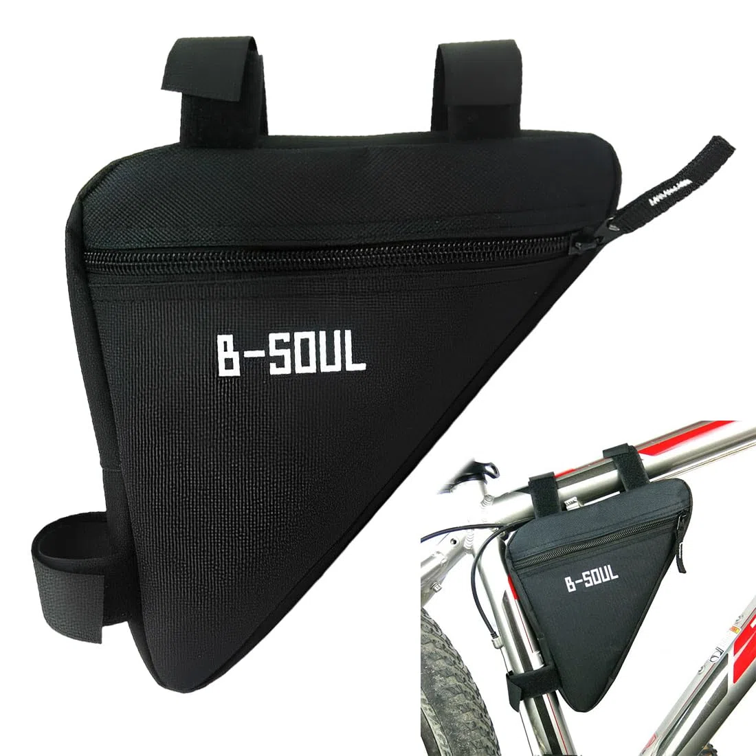 EIHI Bolsa Bicicleta Cuadro, Bolsa para Bicicleta de Carretera, para Guardar teléfonos móviles, Llaves, Snacks y Herramientas