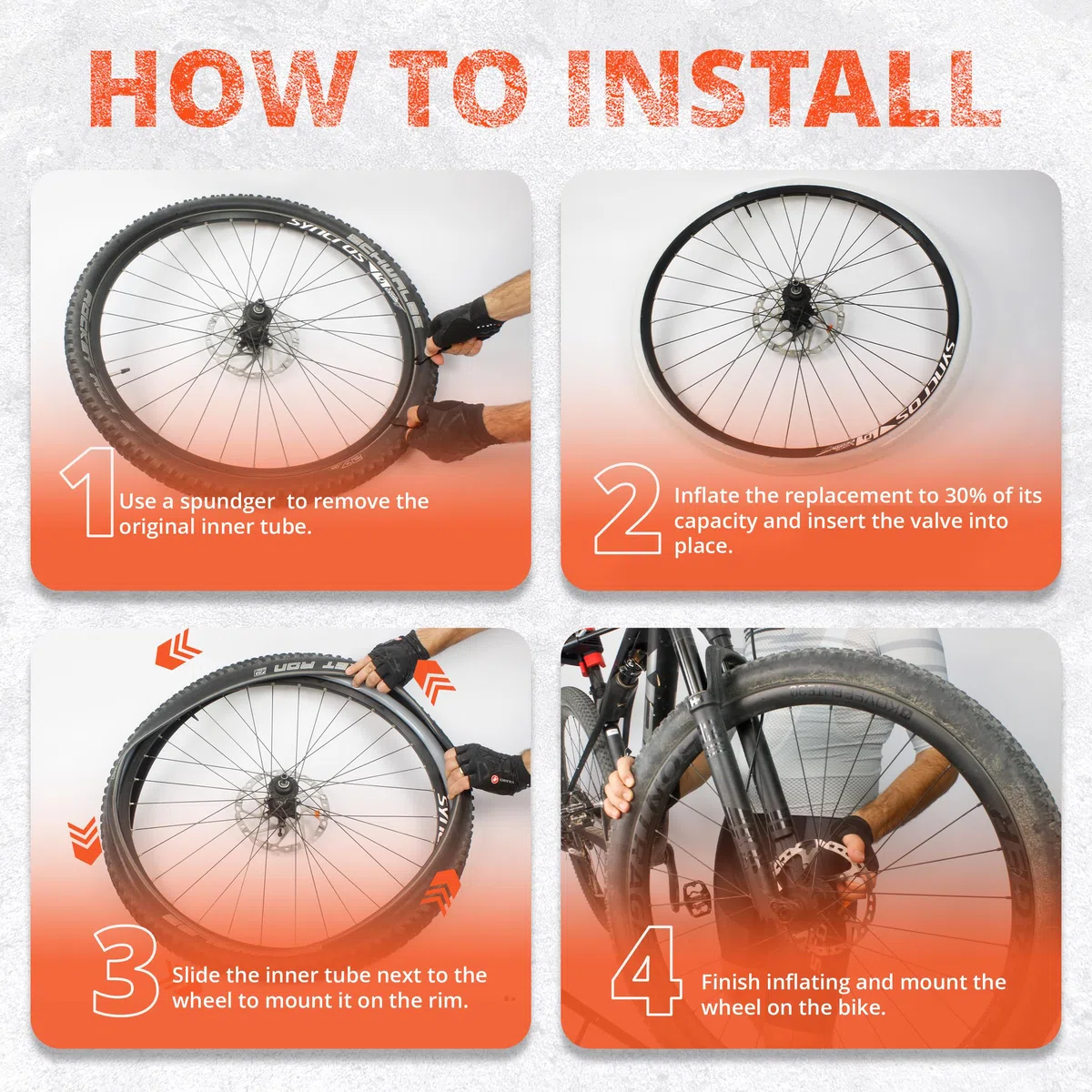 IMPALAPRO - Camara Bicicleta MTB de TPU Ultraligera (56-66gr) para Rueda de 26'', 27,5'' y 29'' x1.75-2.4 Válvula Presta 45 mm - Camara Bicicleta 29 MTB - Camara 27.5 MTB - Camara 26 MTB