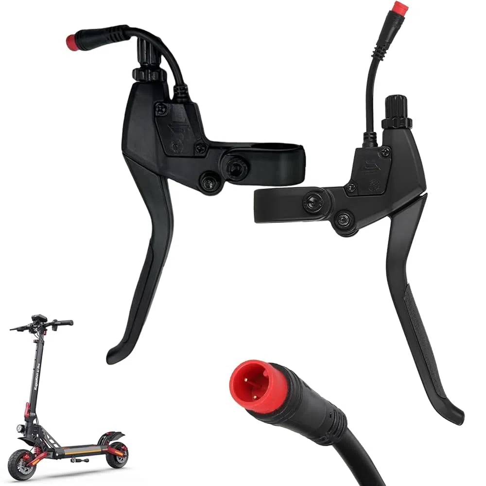 Palanca de freno para Kukirin G2 Pro/G2 Max - Mango de freno de aleación de aluminio, frenos de palanca de repuesto para scooters eléctricos Accesorios (1 par palanca de freno)