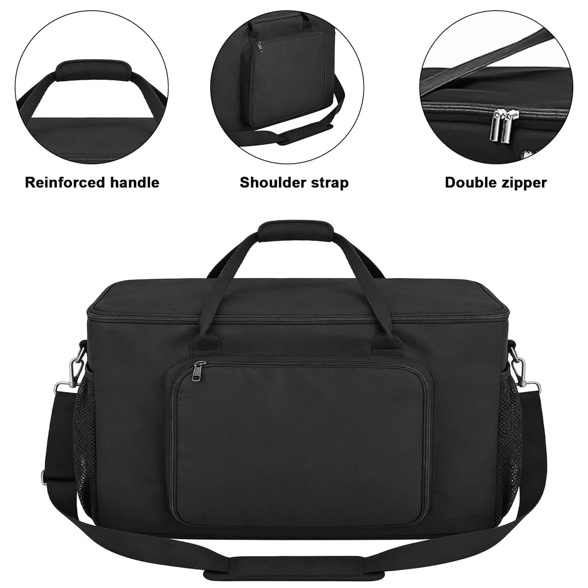 Bolsa de transporte para barbacoa, bolsa de transporte impermeable para horno Ninja Woodfire OO101EU OG701 OG751 600D tela Oxford con bolsillos para accesorios de horno de pizza