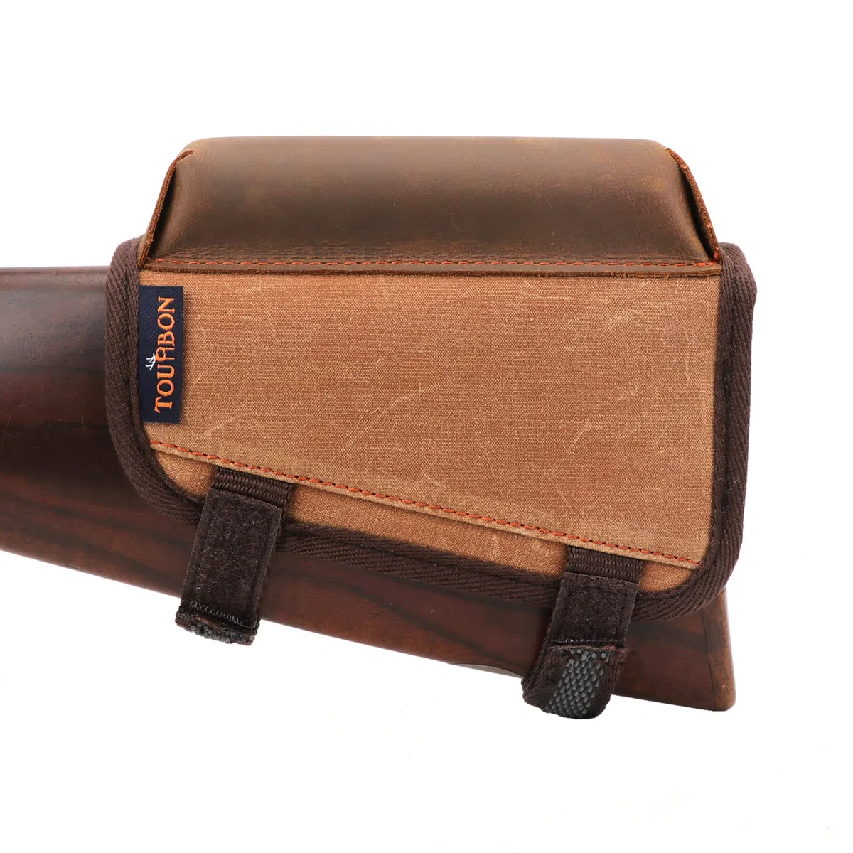 TOURBON Culata de Lona Encerada Resto de mejilla Estuche para Cartuchos de Rifle para diestros